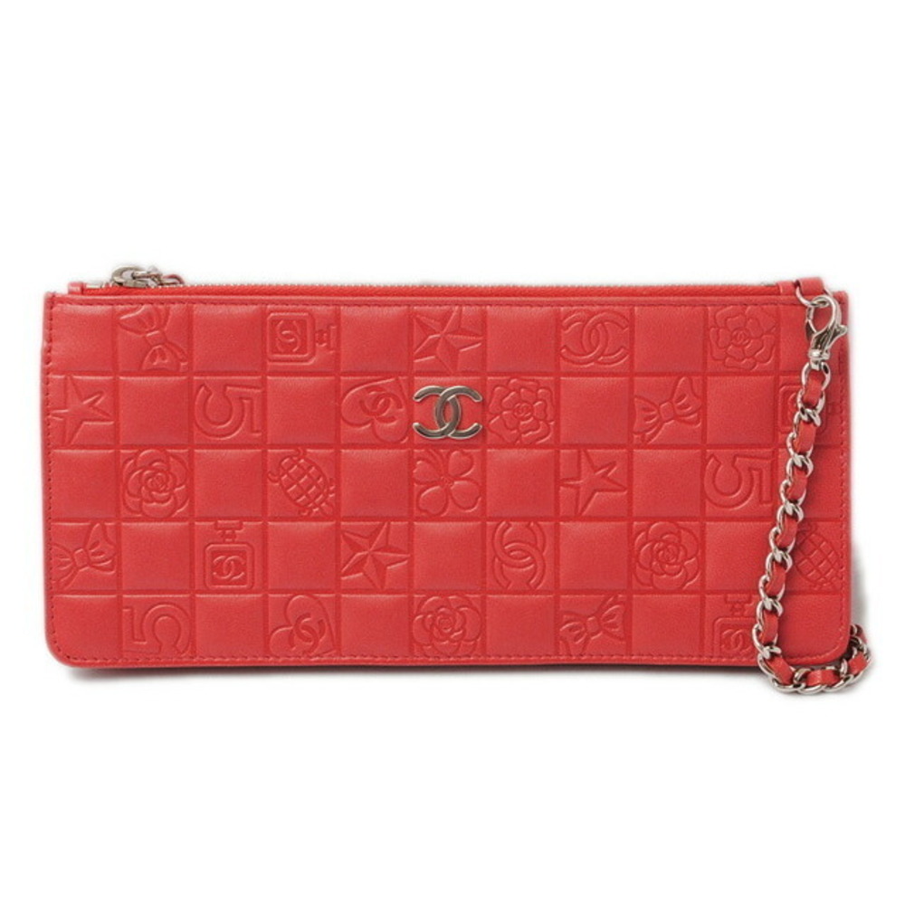Chanel Icon Chain Bag Lambskin Red